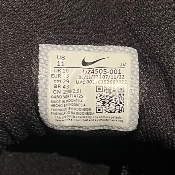 Nike Air Max 97 Black with Dark Marina Blue Size 11 - Picture 9 of 10